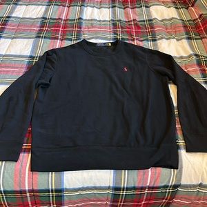 Lightly worn black Ralph Lauren polo sweatshirt